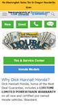 Mobile Screenshot of dickhannahhonda.com